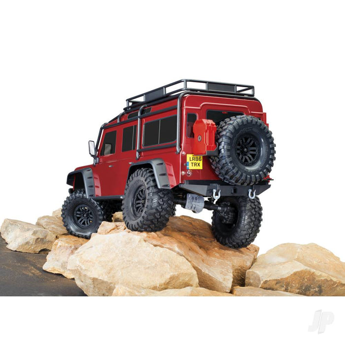 TRX-4 Land Rover Defender 1/10th 4x4 Electric Trail Crawler (Clipless Body)- Red *