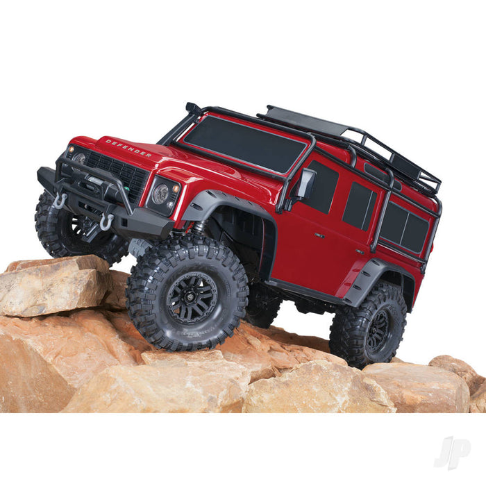 TRX-4 Land Rover Defender 1/10th 4x4 Electric Trail Crawler (Clipless Body)- Red *