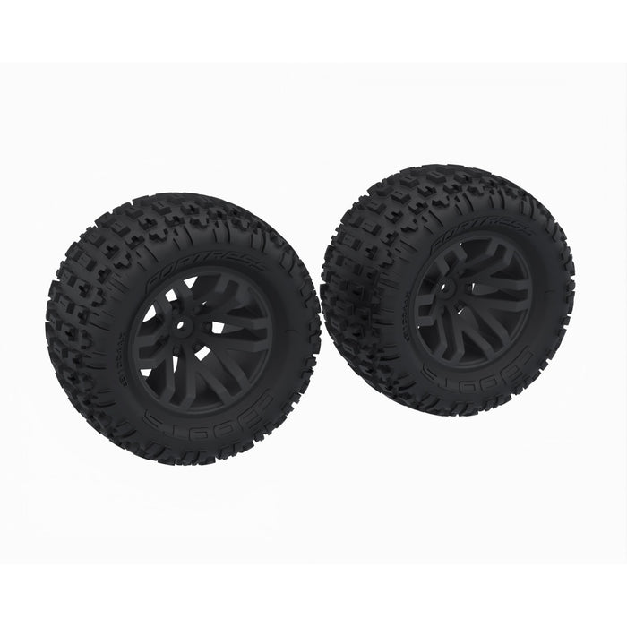 dBoots 'FORTRESS MT' Tyre Set Glued, Black - 1 Pair *