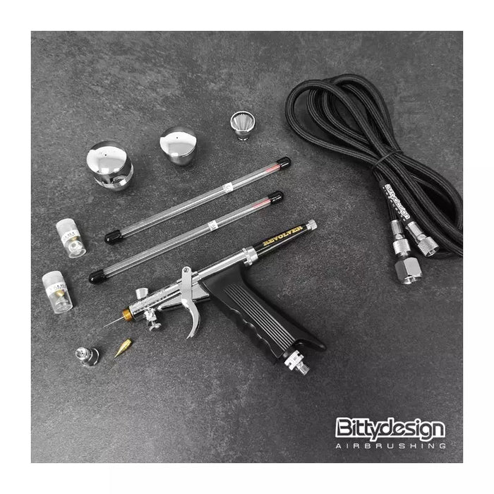 Revolver Gravity Fed Dual Action Airbrush