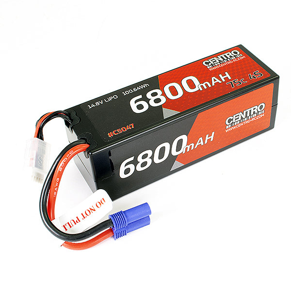 6800mah 4S 14.8V 75C Hardcase Lipo Battery with EC5