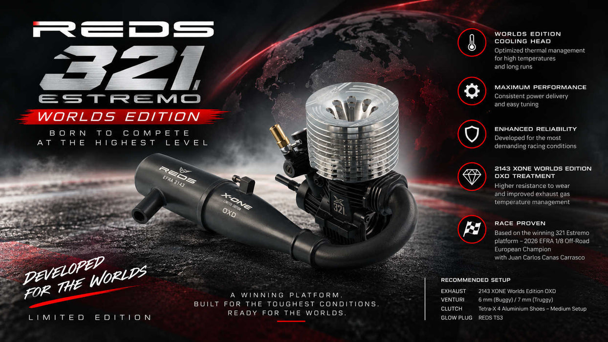 321 Estremo Worlds Edition Engine with 2143 Pipe Combo - Pre Order