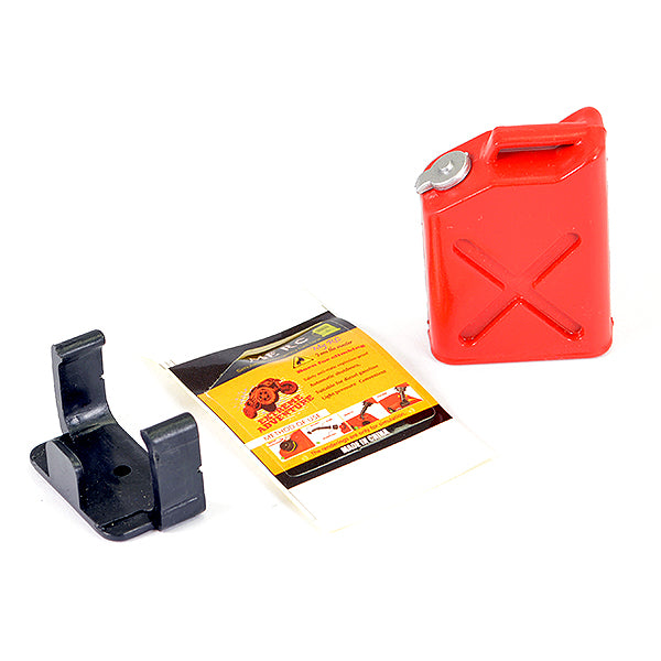 Painted Fuel Jerry Can & Mount - Red