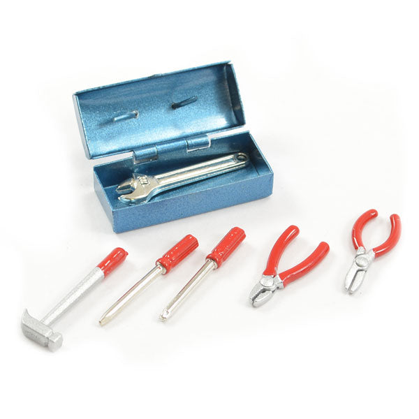 Scale Painted Tool Box & 6 Tools