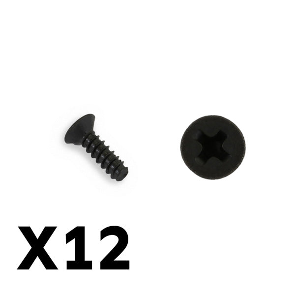 Flat Head Self Tapping Screws M3 X 10 -12pcs