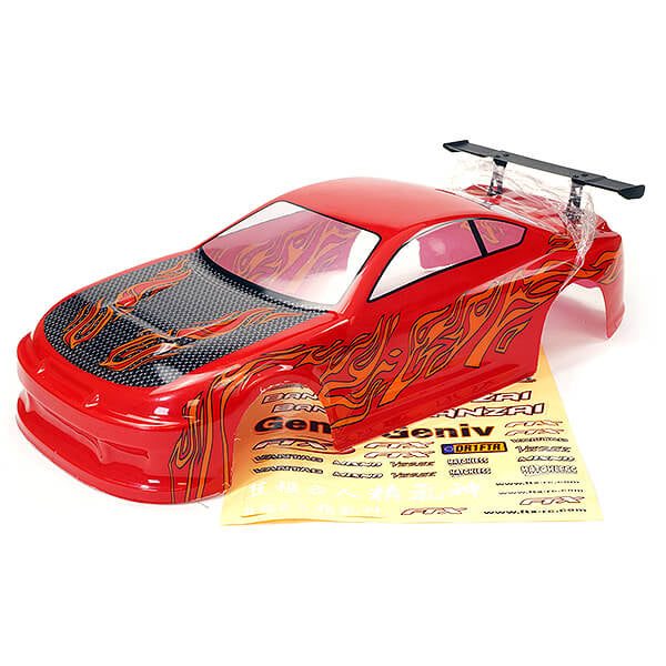 Banzai Pre Painted Bodyshell with Decals- Red