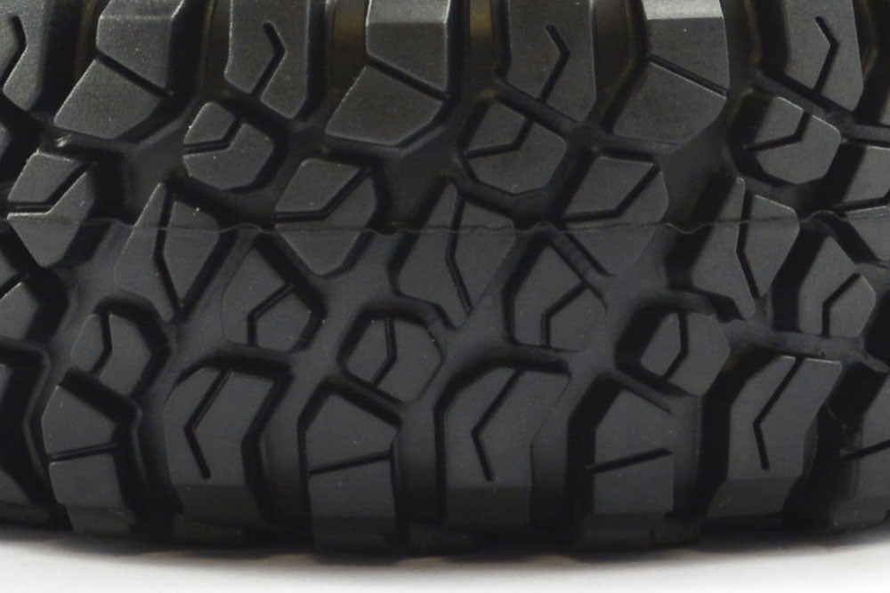 Mauler 2.2" A/T Tyres Pre-glued Black Wheels - 1pr