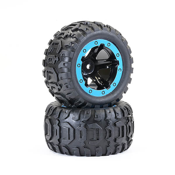 Tracer Monster Truck Blue Wheels Complete- 1 Pair