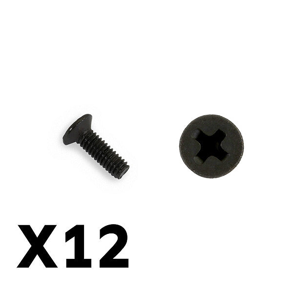 Tracer Countersunk Screws 2.5x8mm