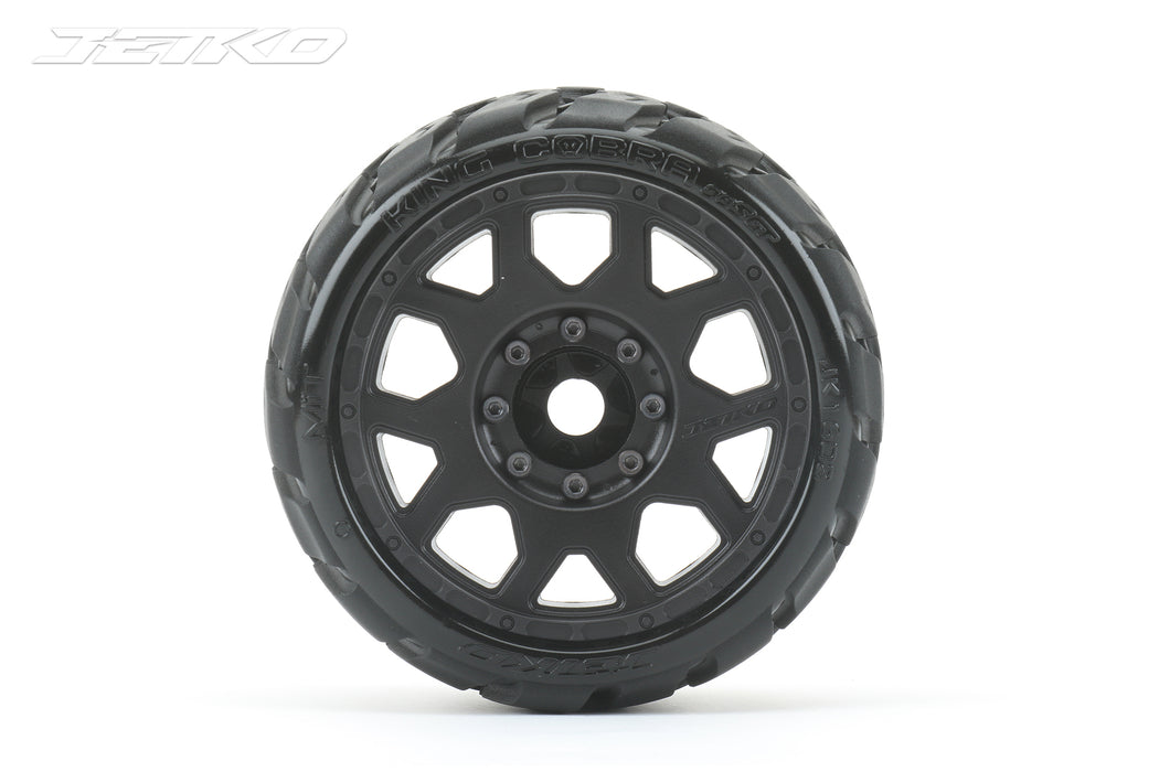 EX King Cobra Belted 3.8 Black Wheel for Maxx 17mm - 1pr
