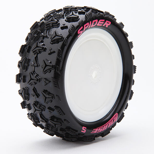 E-Spider 1/10th 4WD Front Soft Kyosho Hex 12mm White - pr