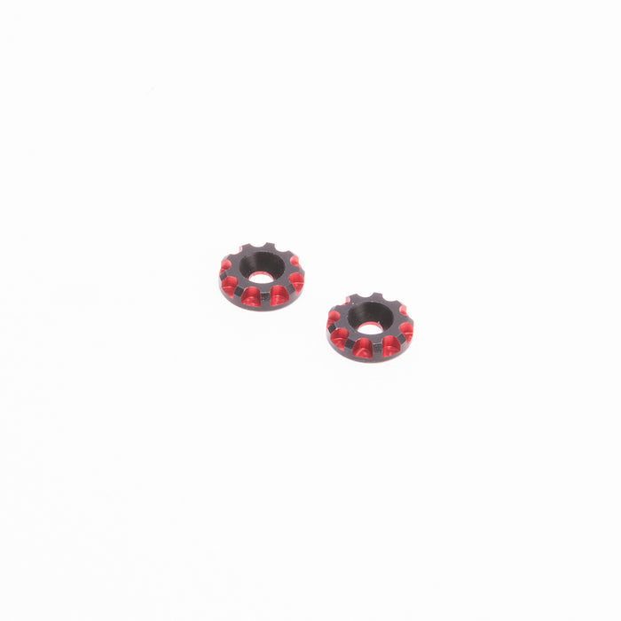Alu Wing Washer 11.5mm - Black/Red