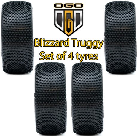Blizzard Soft 1/8th Truggy Tyre Only - Set of 4