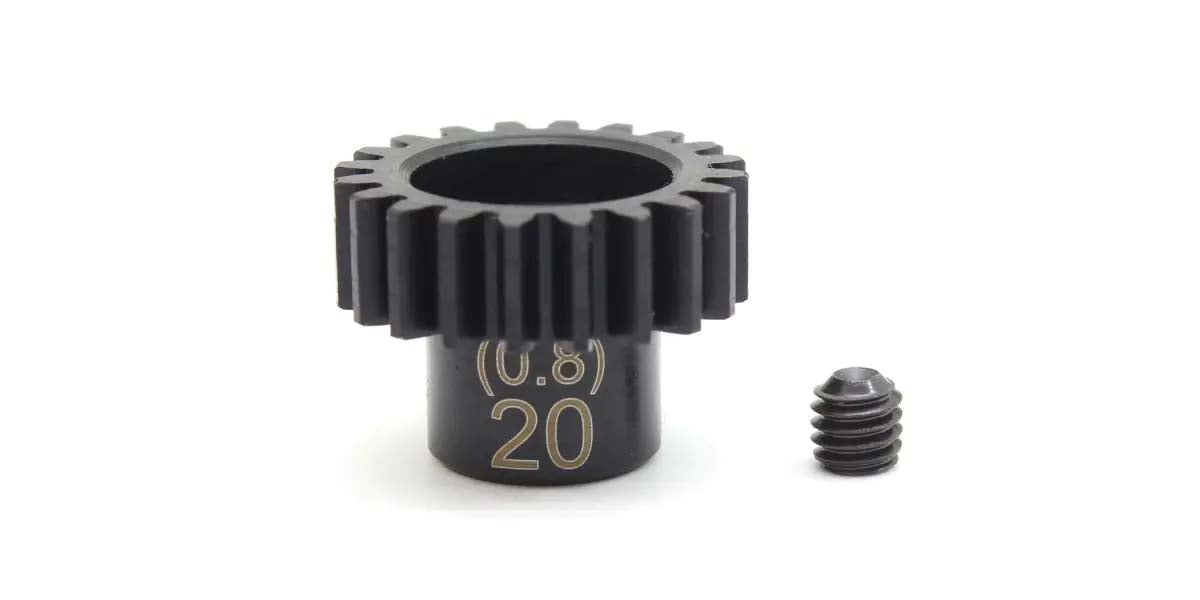 Pinion Gear 20T 1/8th (Mod 0.8-D5.0) Steel