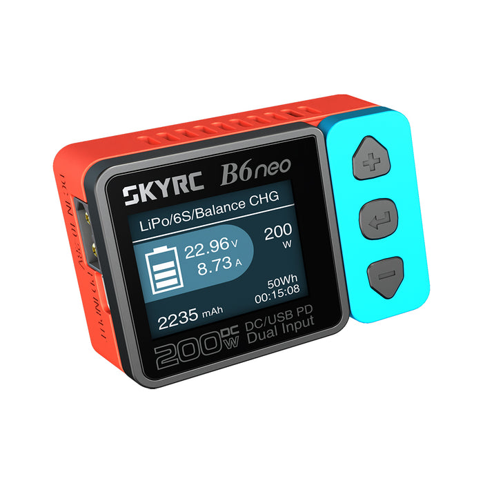 B6neo DC Charger - Red/Blue *