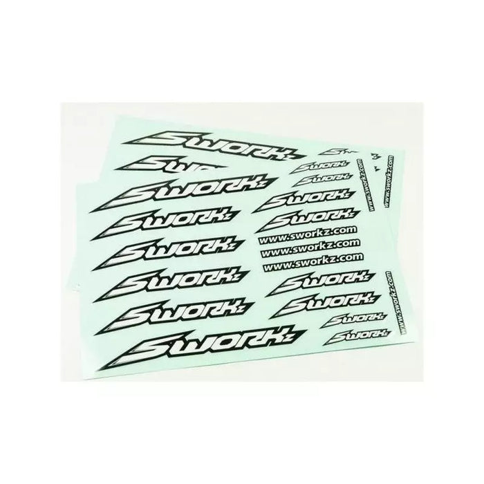 Speed Logo Decal Set - White - 2pcs