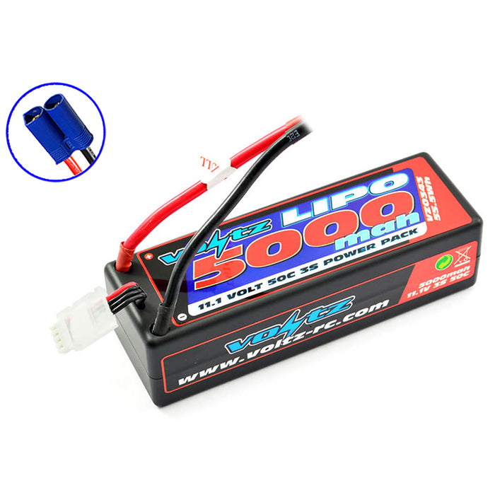 5000mah Hard Case 11.1 V 50C 3S Lipo Battery Stick Pack EC5