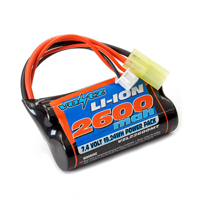 Li-ion 7.4v 2600mah Battery with Mini Tamiya Plug