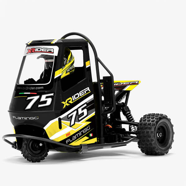 X-Rider XR-83001-04 Flamingo 1/8th Tricycle Ready To Run - Black ...