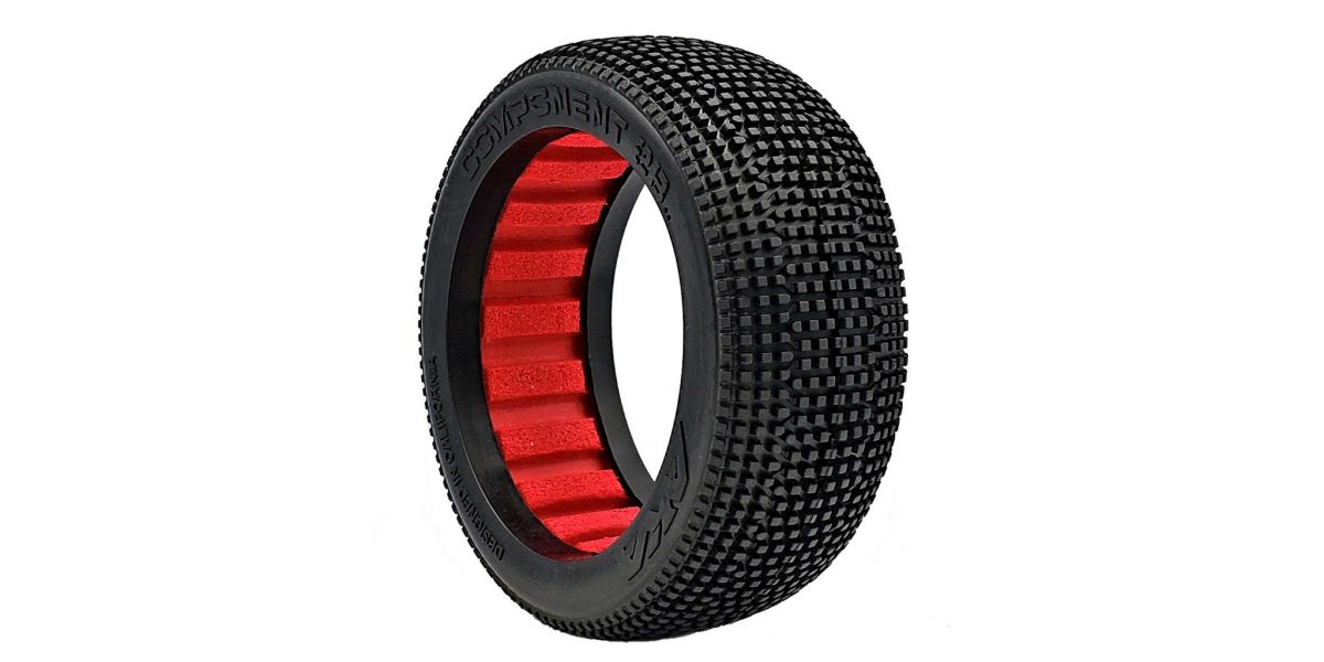 Component 2AB Soft Longwear Tyre and Insert 1/8th Buggy - 1pr