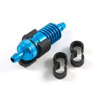 Fuel Filter with Tube Clips - Blue