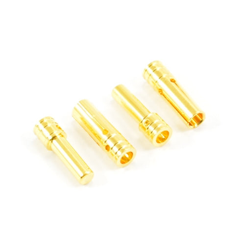 Gold Connectors 3.0mm - 2 pairs