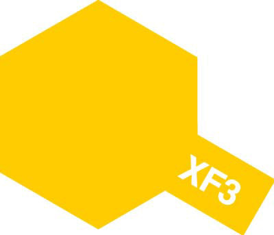 Acrylic Mini XF-3 Flat Yellow Paint