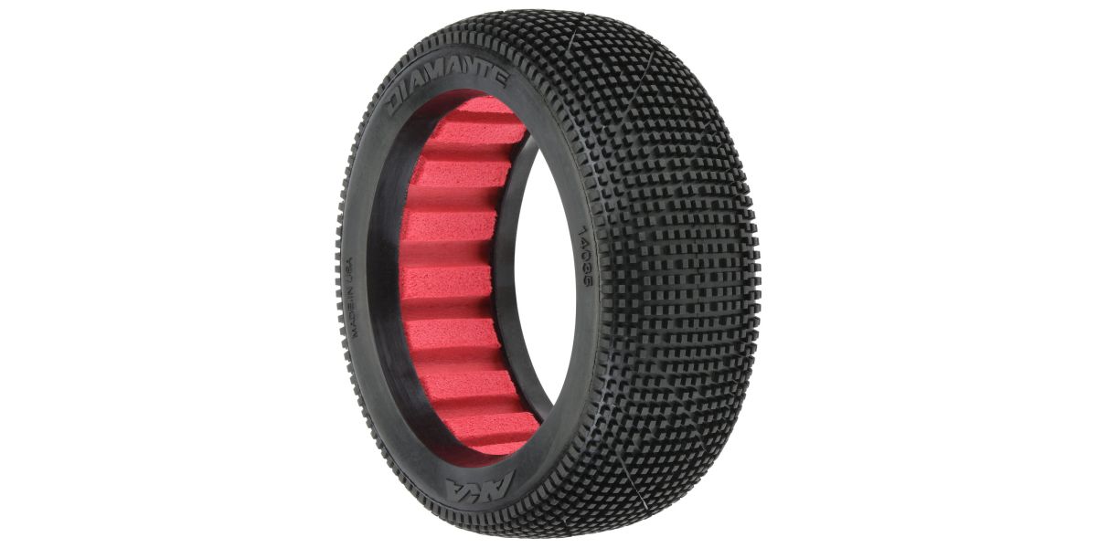Diamante Ultra Soft Longwear Tyre and Insert 1/8th Buggy - 1pr
