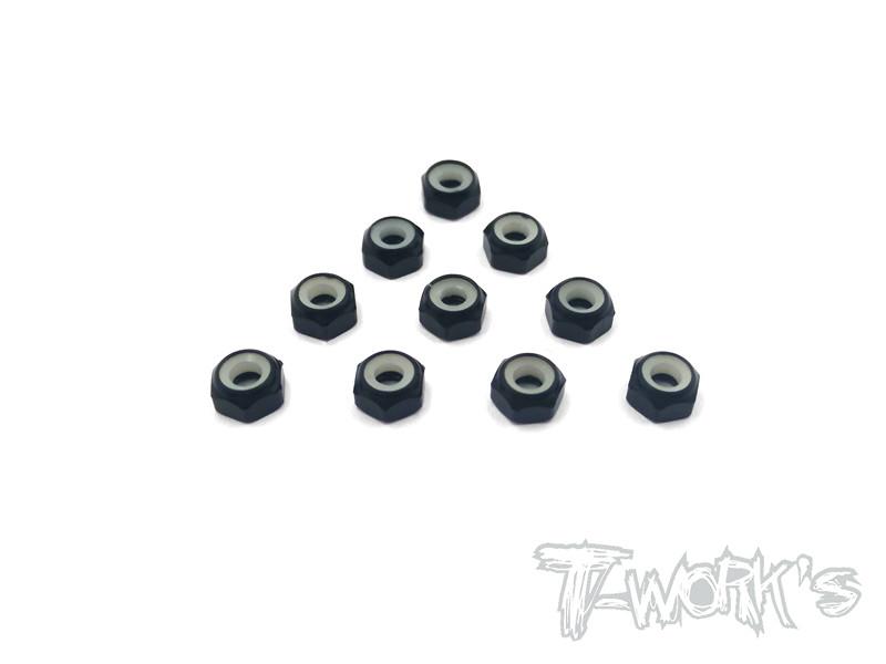 Alu Shock Lock Nuts 3mm - Black 10pcs