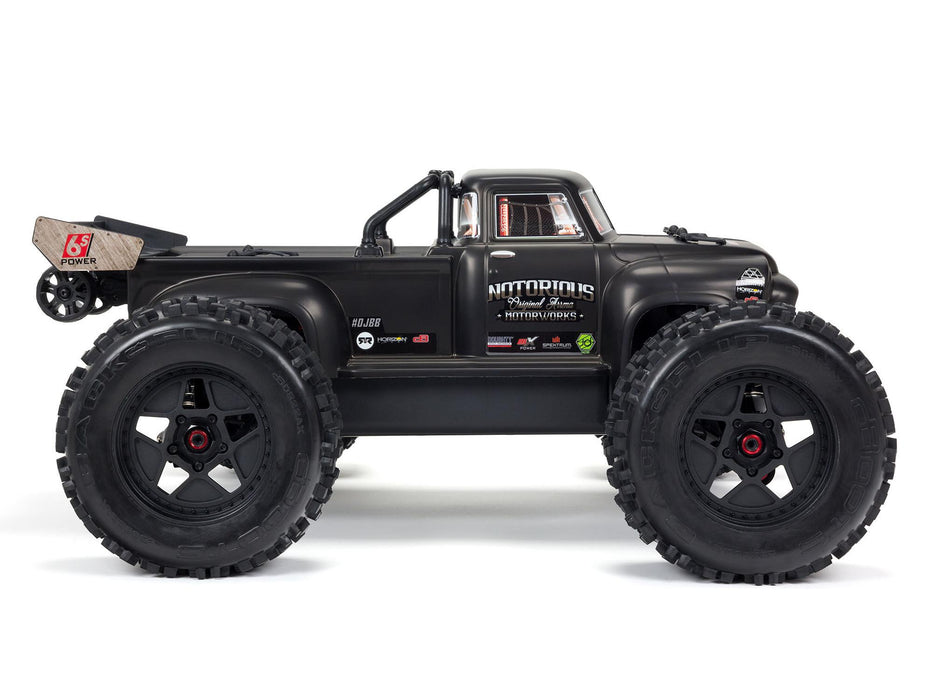 Notorious 6S 4WD BLX 1/8th Ready To Run - Black