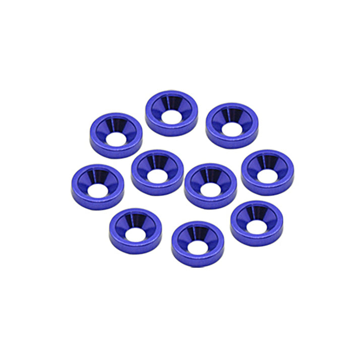 M3 Countersunk washers blue