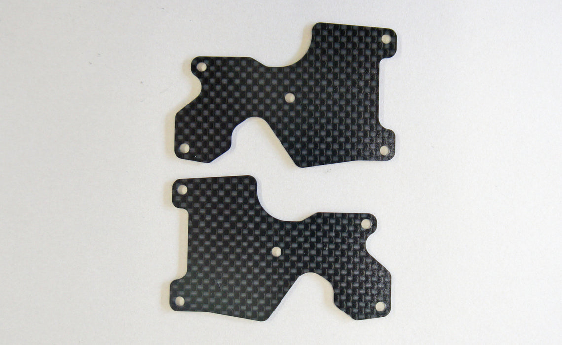 MBX8R Graphite Rear Lower Suspension Arm Plates L/R (1mm)
