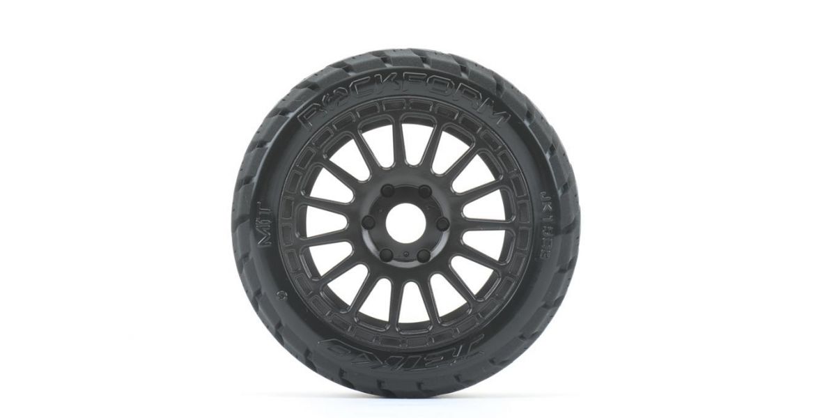 Extreme Tyre 1/8th Buggy Rockform Belted on Black Rim - 1pr