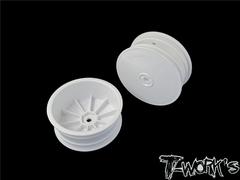 1/10th 4WD Front Wheel - White 2.2 12mm Hex