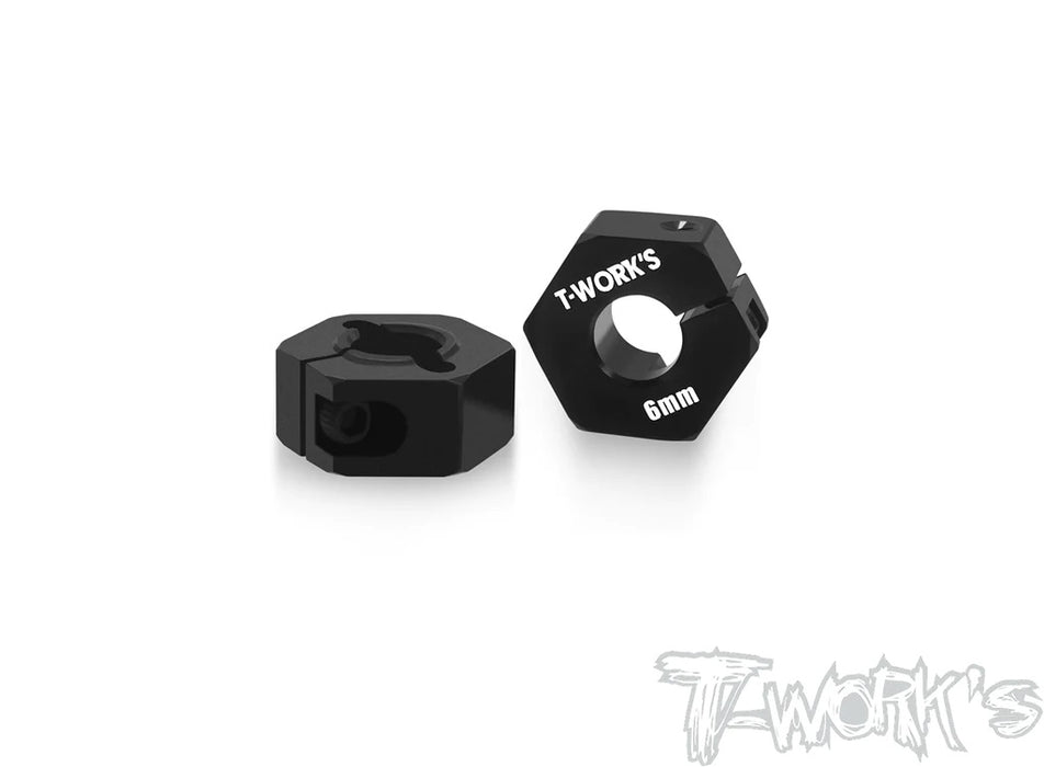Alu Clip Wheel Hex Adapter 6mm for Team Associated RC10B6.4