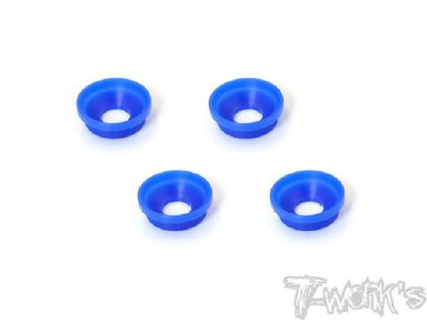 RC8B3.1 POM Front Upright Adjust Nut with Spacers 4pcs