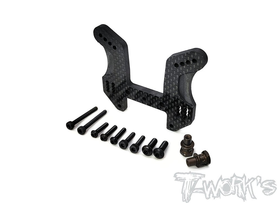 MP10 Graphite Front Shock Tower 5mm with Short Standoffs