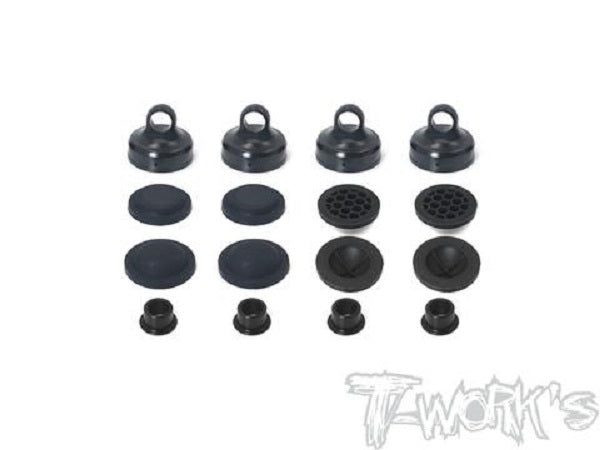RC8B3.1 Black Hard Coated Alu Diaphragm Shock Cap