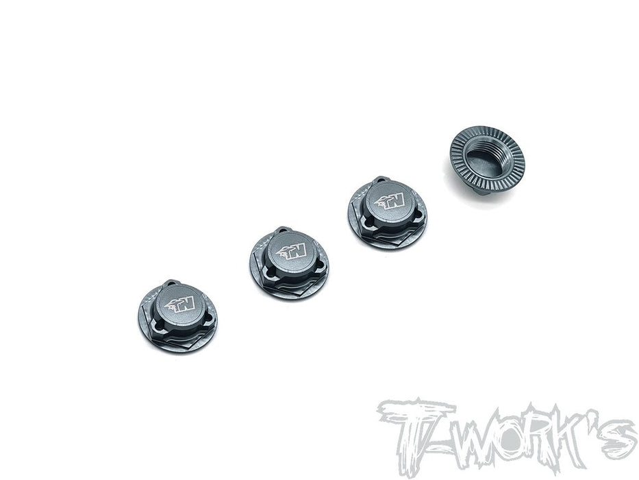 1/8th Lightweight Self Locking Wheel Nut with Cover - Various Colours