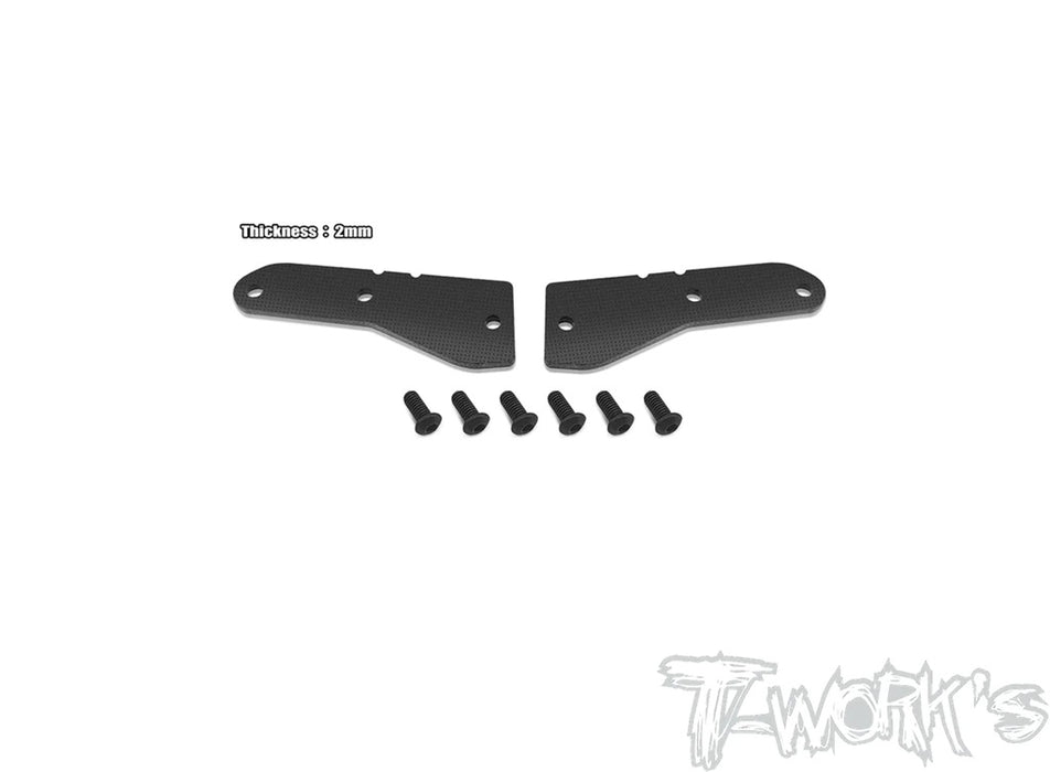 FRP Front Upper A-Arm Stiffeners 2mm for Team Associated RC8B4