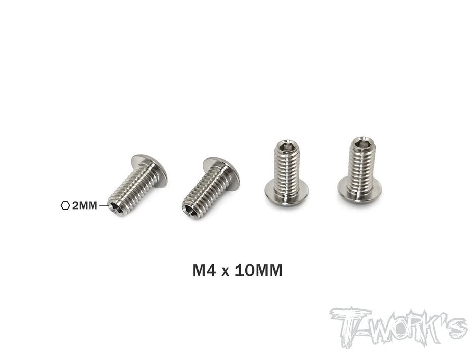 Titanium Down Stop Screws M4 x 10mm - 4pcs
