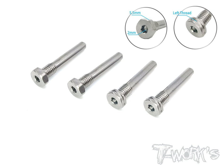 RC8B3.2 Titanium Screw Type Shock Pin Set