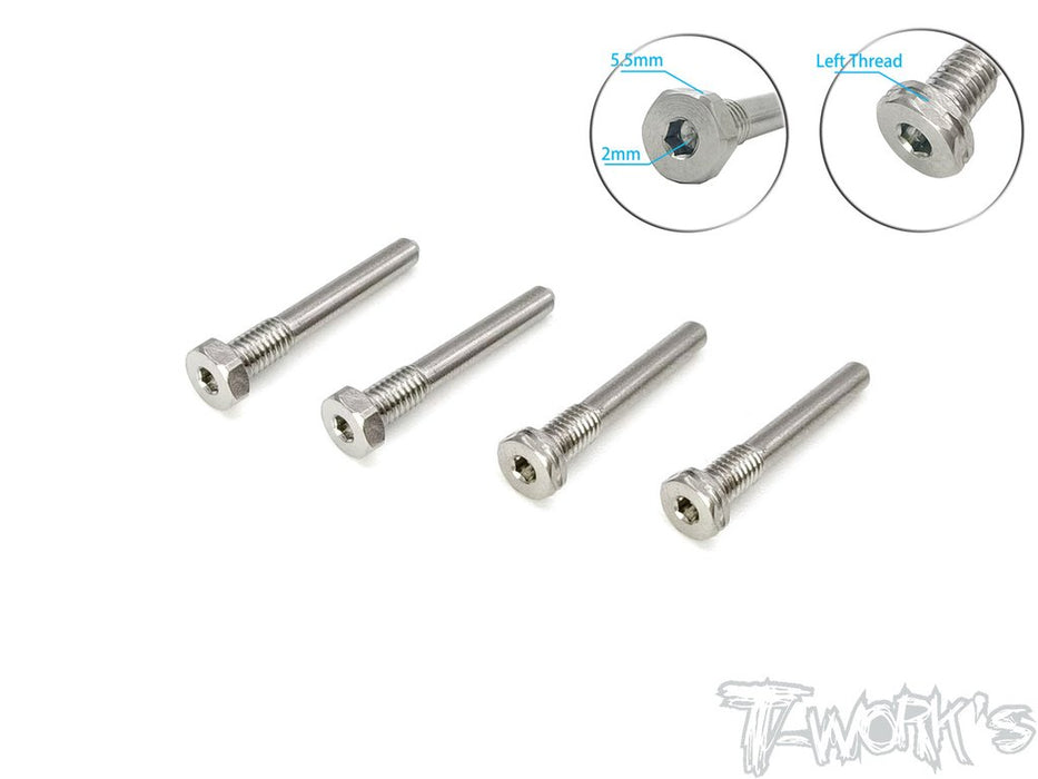 MP9 TKI4 / MP10 Titanium Screw Type Shock Pin Set