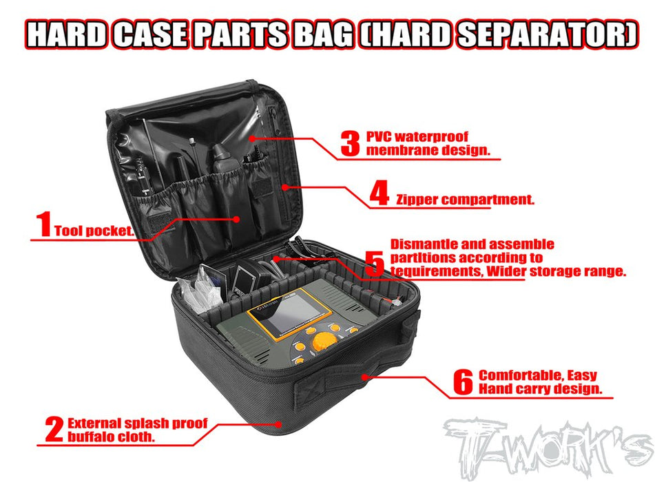 Hard Case Parts Bag with Separators