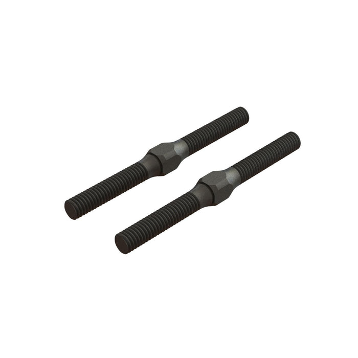 Steel Turnbuckle M4 x 48mm Black - 2pcs