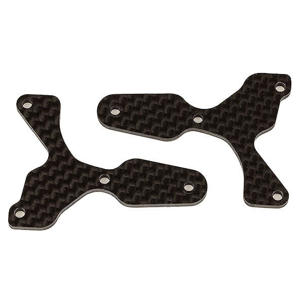 RC8B4 Factory Team Front Lower Suspension Arm Inserts - Carbon
