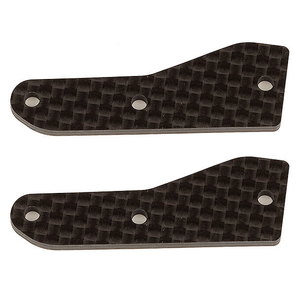 RC8B4 Factory Team Front Upper Suspension Arms Inserts - Carbon