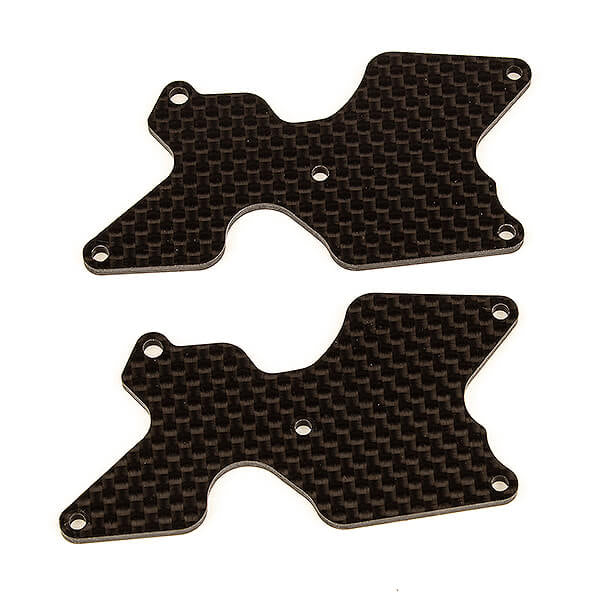 RC8B4 Rear Suspension Arms Inserts - Carbon