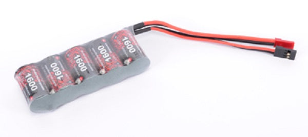 Receiver Pack Battery NiMh 1600mAh 6V - Flat