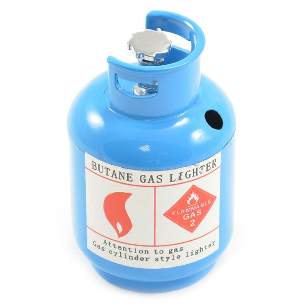 Painted Alloy Gas Bottle - Blue